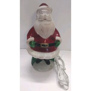 Seasons Of Cannon Falls Santa Claus Blow Mold With Light Table Top Christmas